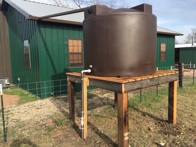 rainwater collection tank